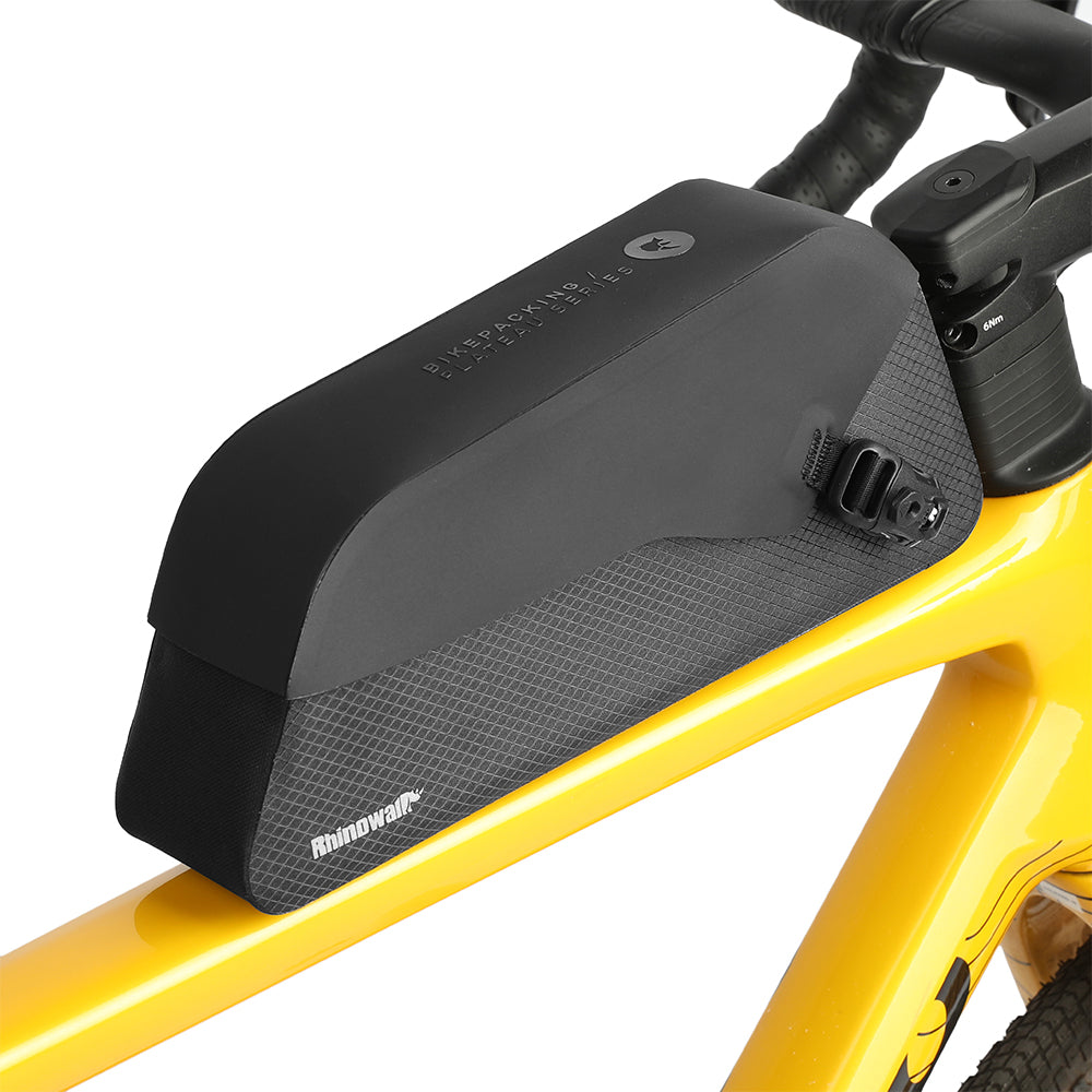Rhinowalk Bicycle Top Tube Bag Waterproof 0.6L/1.0L/1.3L Magnetic Cycling Frame Bag for Road & Gravel Bikes
