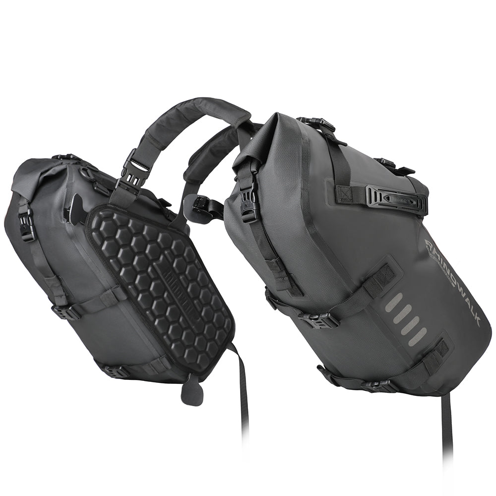 Rhinowalk Waterproof Motorcycle Saddle Bags – 18L/28L/48L Universal