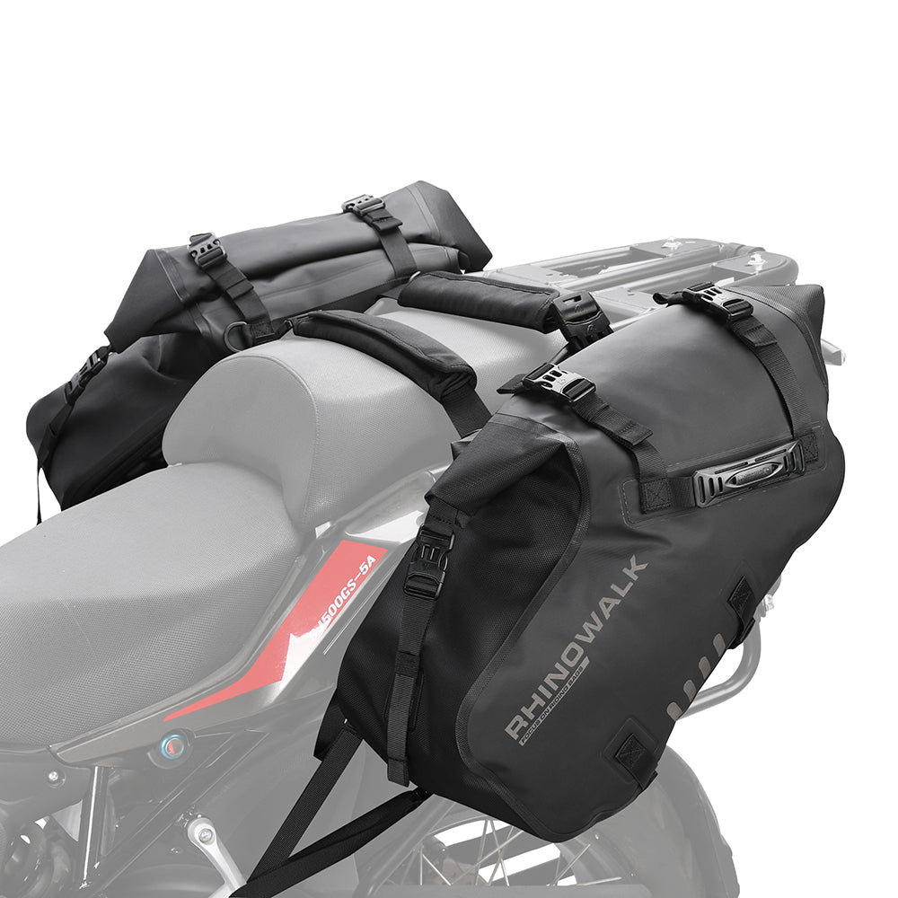 Rhinowalk Waterproof Motorcycle Saddle Bags – 18L/28L/48L Universal
