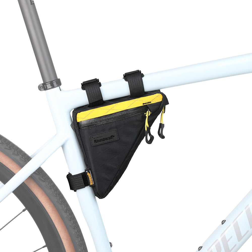 Rhinowalk Waterproof Bicycle Frame Bag - 0.9L Triangle Bike Bag - Triangle Bike Storage Bag with Zippers & Velcro Straps