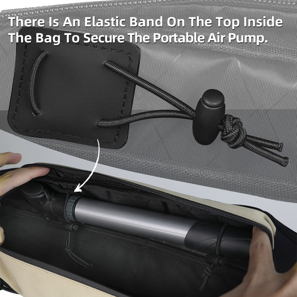 Rhinowalk Bicycle Frame Bag - Water-Resistant, Leg-Safe Design with Organized Storage for Cycling Essentials
