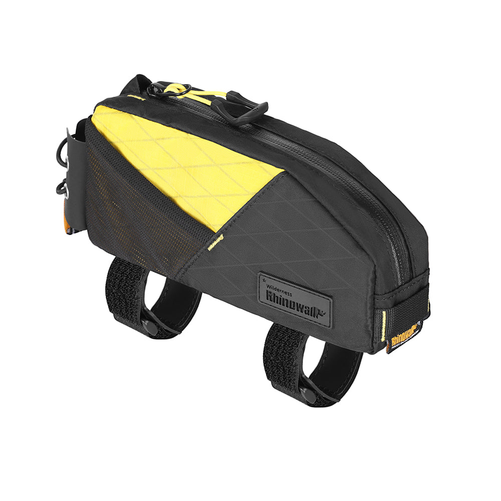 Rhinowalk 1.2L Waterproof Bike Top Tube Bag - Phone Holder & Dual Fixing Methods for Cycling