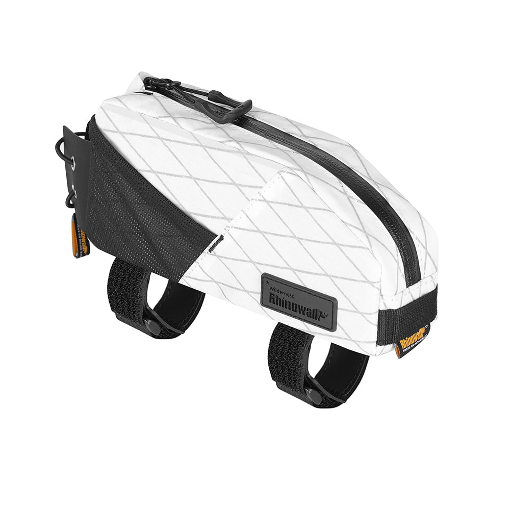 Rhinowalk 1.2L Waterproof Bike Top Tube Bag - Phone Holder & Dual Fixing Methods for Cycling
