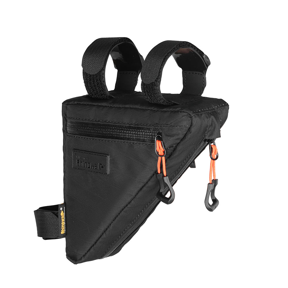 Rhinowalk Waterproof Bicycle Frame Bag - 0.9L Triangle Bike Bag - Triangle Bike Storage Bag with Zippers & Velcro Straps