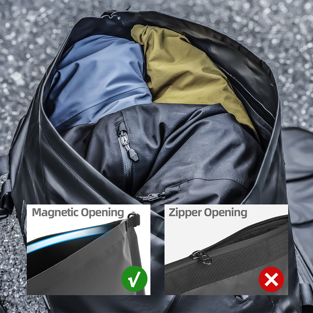 Rhinowalk Motorcycle Duffel Tail Bag 20L/40L/65L Waterproof for Commuting Touring & Long-Haul