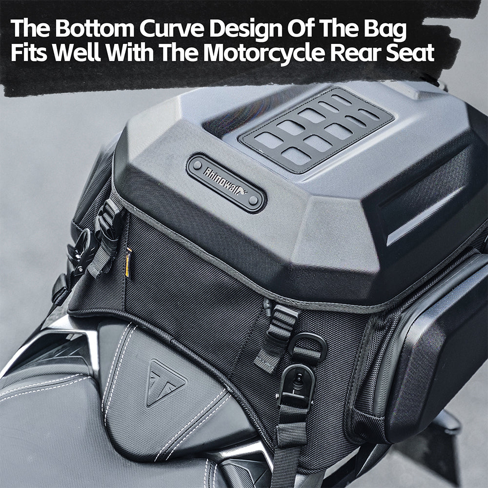 Rhinowalk Motorcycle Tail Bag Waterproof 23L-35L
