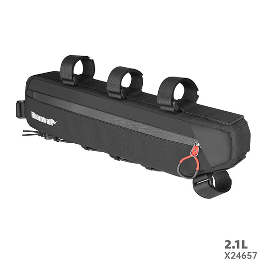 Rhinowalk Bicycle Frame Bag - Water-Resistant, Leg-Safe Design with Organized Storage for Cycling Essentials