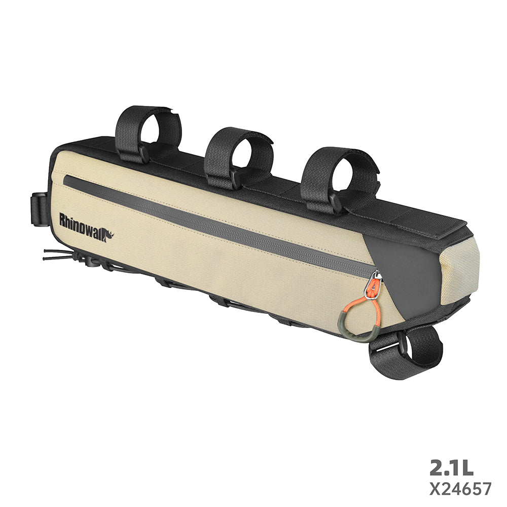 Rhinowalk Bicycle Frame Bag - Water-Resistant, Leg-Safe Design with Organized Storage for Cycling Essentials