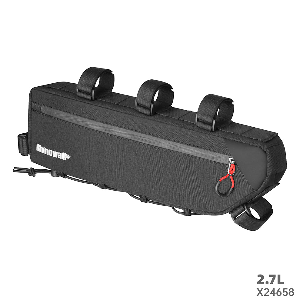 Rhinowalk Bicycle Frame Bag - Water-Resistant, Leg-Safe Design with Organized Storage for Cycling Essentials