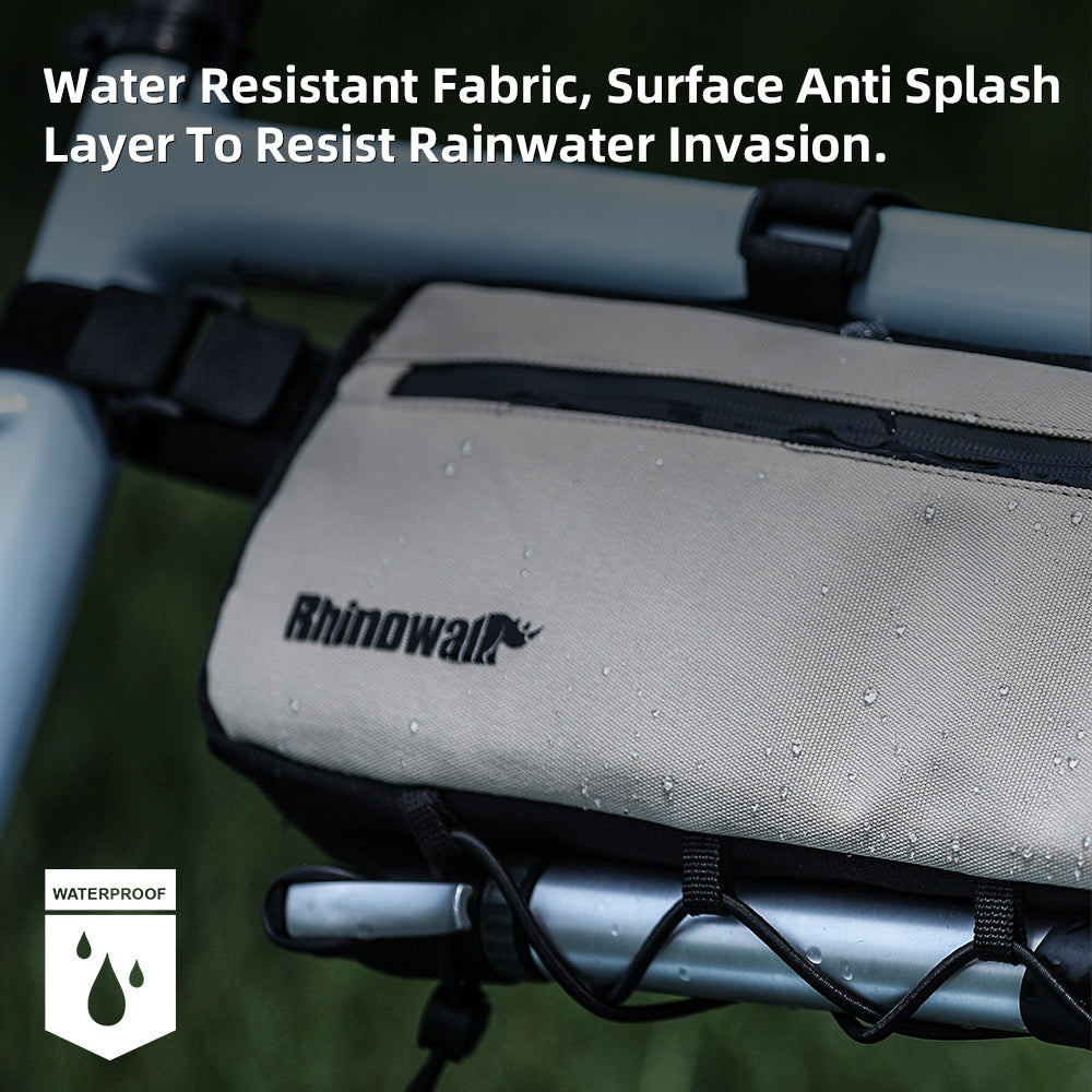 Rhinowalk Bicycle Frame Bag - Water-Resistant, Leg-Safe Design with Organized Storage for Cycling Essentials