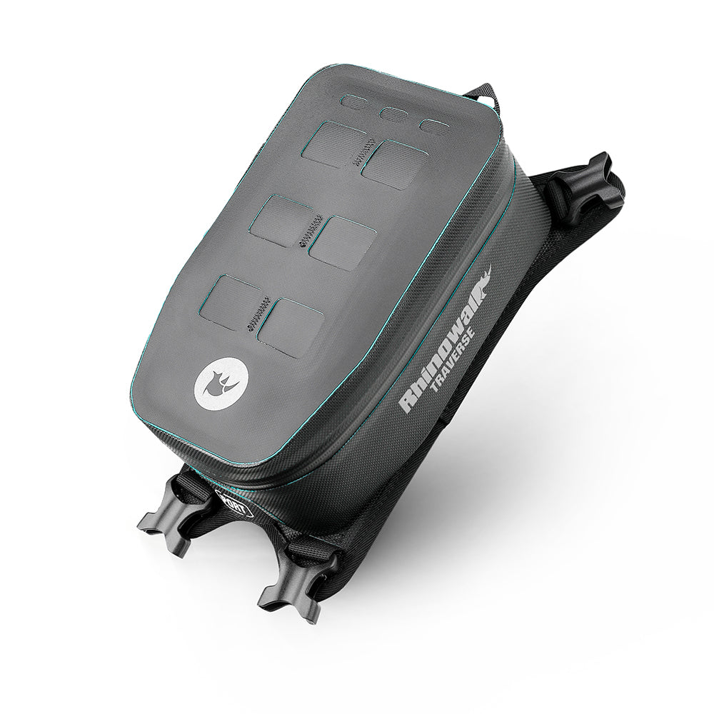 Rhinowalk Motorcycle Tank Bag With Removable Inner Liner MOLLE Top Flap 2L Waterproof Motor Front Storage MCY2601