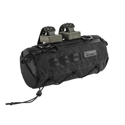 Rhinowalk Bike Handlebar Bag 2.8L with MOLLE System, YKK Zipper & Three-Point Fixation for Road Bikes