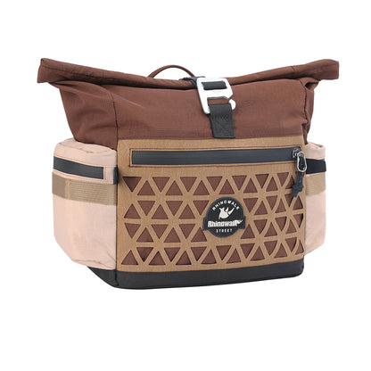 Rhinowalk Folding Bike Handlebar Bag 6.5L Quick-Release Urban Cycling  Waterproof with Rain Cover for Brompton Bikes