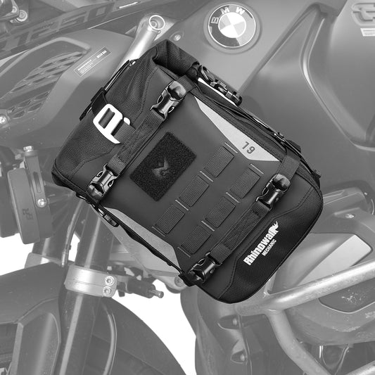 Rhinowalk Motorcycle Front Bumper Bag 6L Waterproof with MOLLE System & Detachable Inner Bag
