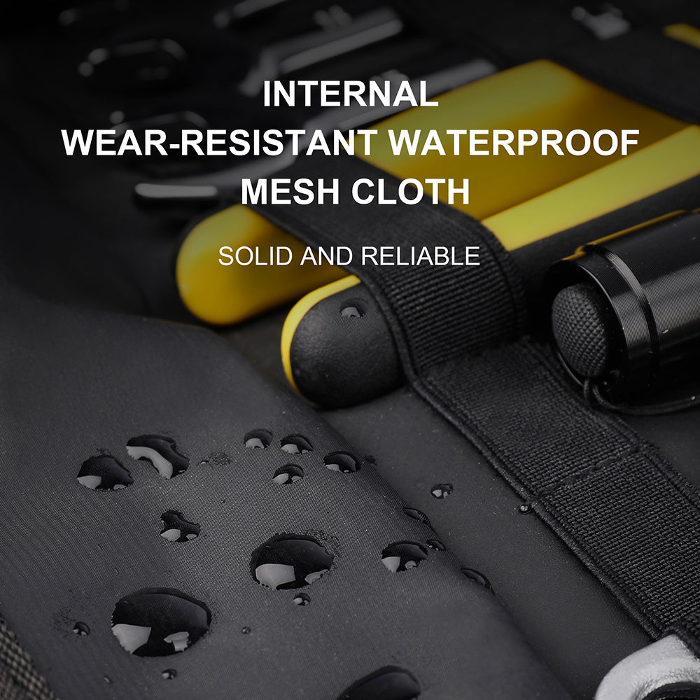 Rhinowalk Motorcycle Tool Roll Bag Portable Motor Saddlebags Side Tool Storage Bag Pouch Outdoor Travel Repair Working Tool MT103