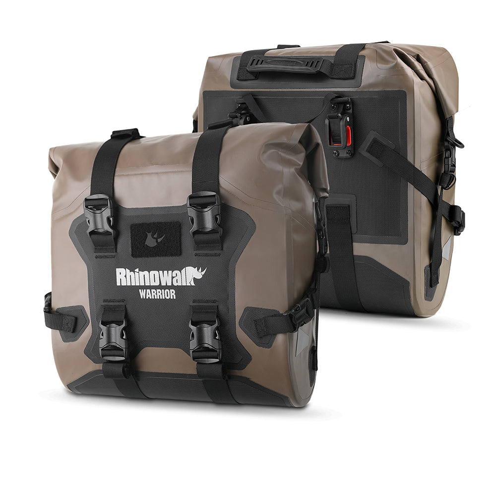 Rhinowalk Motorcycle Quick Release Side Bag 24L Waterproof 1 Or 2 PIece Motor Saddle Storage Bag With Support Board Air Valve MYS2406