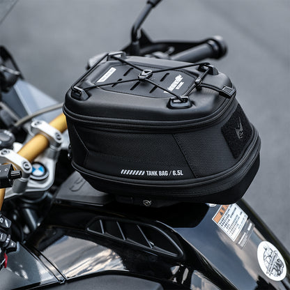 RhinoWalk 6.5L Expandable Motorcycle Tank Bag - Magnetic Quick Release & Anti-Theft Design