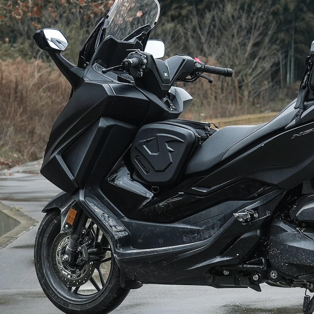 Rhinowalk Motorcycle Hard Shell Bag 16L Motorcycle Scooter Tunnel Bag With Rain Cover Shoulder Bag Suitable For Honda BMW YAMAHA MFT2311