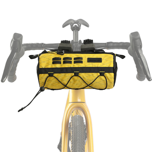 Rhinowalk Bike Handlebar Bag 2.8L with MOLLE System, YKK Zipper & Three-Point Fixation for Road Bikes