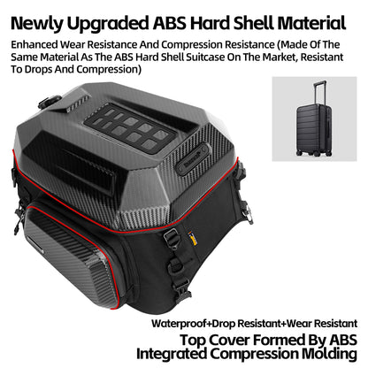 Rhinowalk Motorcycle Tail Bag Waterproof 23L-35L MFT2310