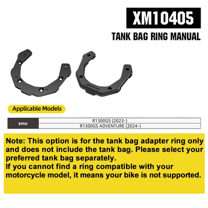 RhinoWalk 6.5L Expandable Motorcycle Tank Bag - Magnetic Quick Release & Anti-Theft Design