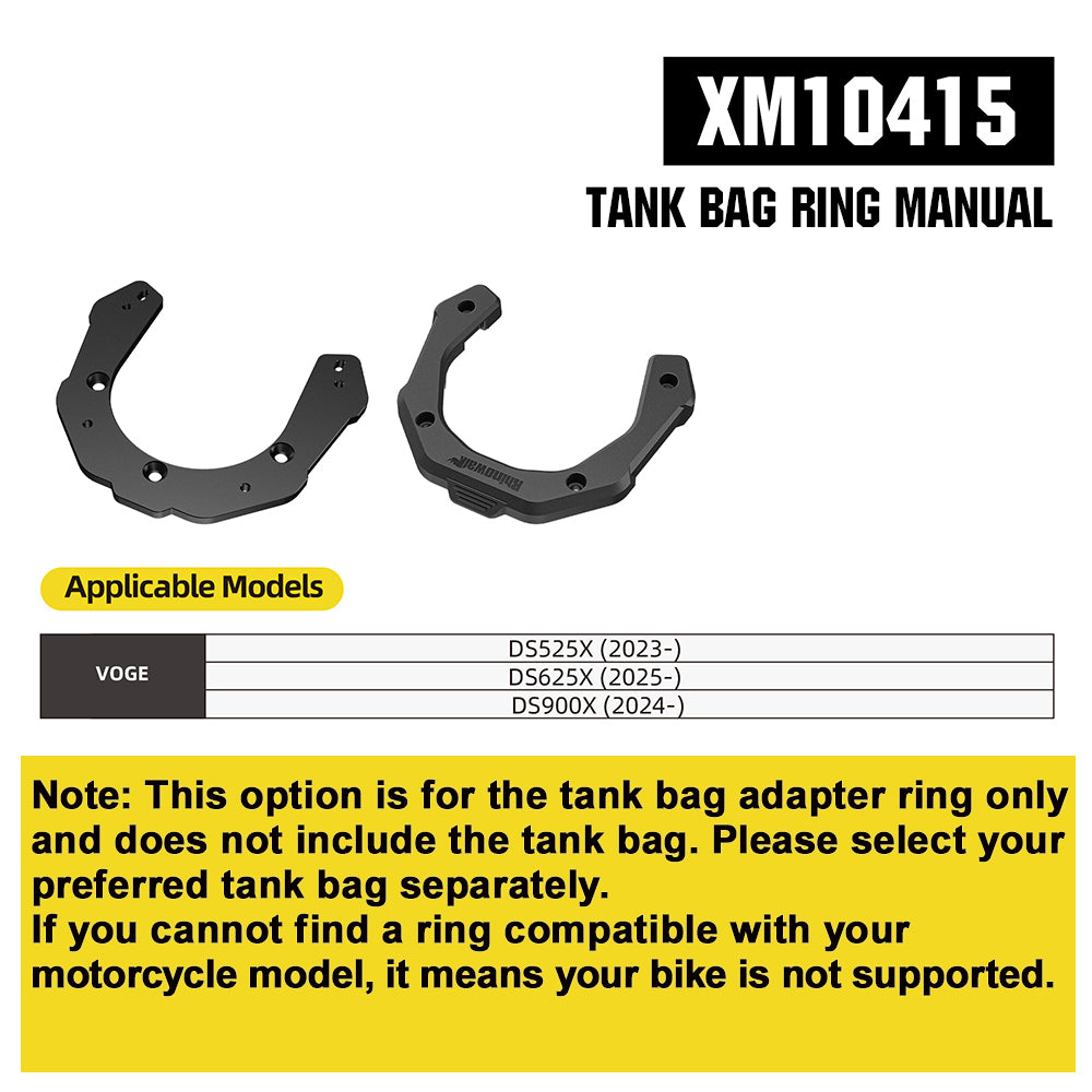 RhinoWalk 6.5L Expandable Motorcycle Tank Bag - Magnetic Quick Release & Anti-Theft Design