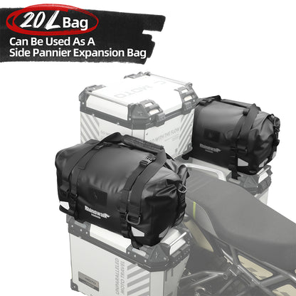 Rhinowalk Motorcycle Duffel Tail Bag 20L/40L/65L Waterproof for Commuting Touring & Long-Haul