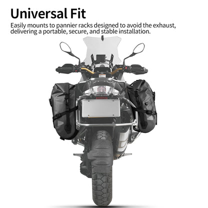 Rhinowalk Motorcycle Quick Release Side Bag 24L Waterproof 1 Or 2 PIece Motor Saddle Storage Bag With Support Board Air Valve MYS2406