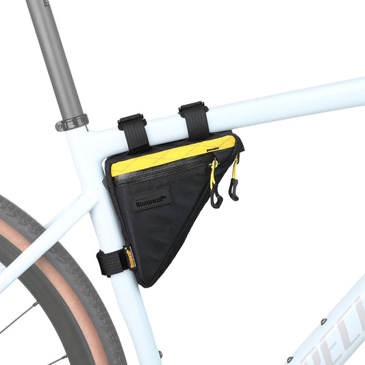 Rhinowalk Waterproof Bicycle Frame Bag - 0.9L Triangle Bike Bag - Triangle Bike Storage Bag with Zippers & Velcro Straps