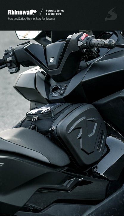 Rhinowalk Motorcycle Hard Shell Bag 16L Motorcycle Scooter Tunnel Bag With Rain Cover Shoulder Bag Suitable For Honda BMW YAMAHA MFT2311