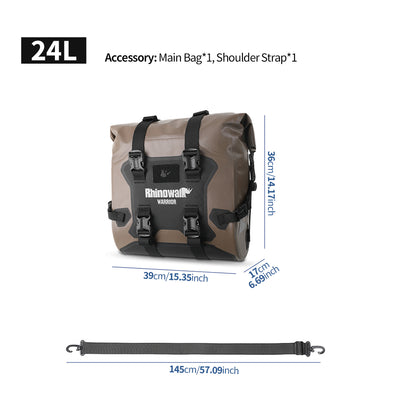 Rhinowalk Motorcycle Quick Release Side Bag 24L Waterproof 1 Or 2 PIece Motor Saddle Storage Bag With Support Board Air Valve MYS2406