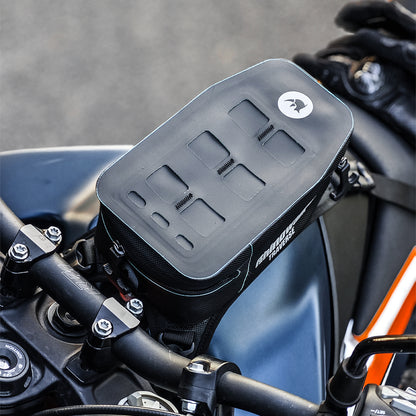 Rhinowalk Motorcycle Tank Bag With Removable Inner Liner MOLLE Top Flap 2L Waterproof Motor Front Storage MCY2601