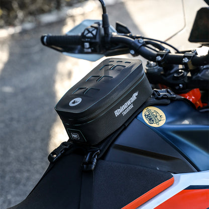 Rhinowalk Motorcycle Tank Bag With Removable Inner Liner MOLLE Top Flap 2L Waterproof Motor Front Storage MCY2601