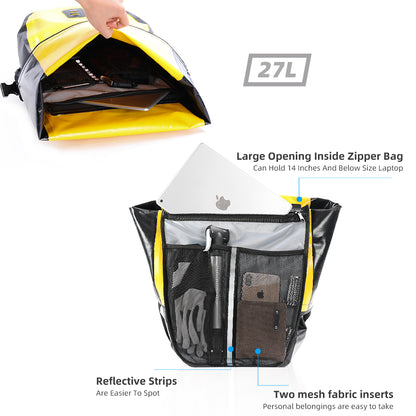 Rhinowalk Waterproof Bike Bag 20L/27L Travel Cycling Bag Basket Bicycle Rear Rack Tail Seat Trunk Bags bicycle bags & panniers  RK19662 RK19663