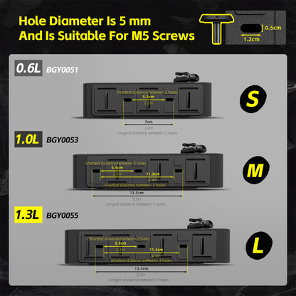 Rhinowalk Bicycle Top Tube Bag Waterproof 0.6L/1.0L/1.3L Magnetic Cycling Frame Bag for Road & Gravel Bikes