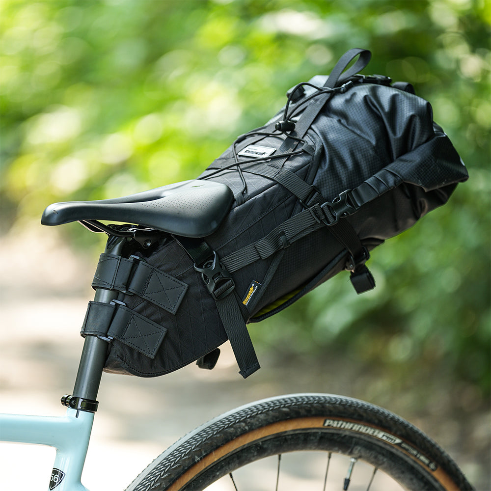 Rhinowalk Bicycle Saddle Bag 14L Waterproof 4-Point Fixed Durable Bike Seat Bag for Road & Mountain Bikes