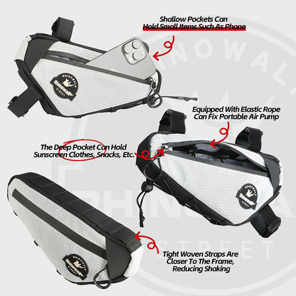 Rhinowalk Lightweight Water-Resistant Bike Frame Bag for Road/Gravel/Mountain Bikes