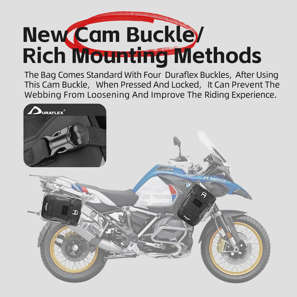 Rhinowalk Motorcycle Front Bumper Bag 6L Waterproof with MOLLE System & Detachable Inner Bag