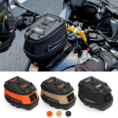 RhinoWalk 6.5L Expandable Motorcycle Tank Bag - Magnetic Quick Release & Anti-Theft Design