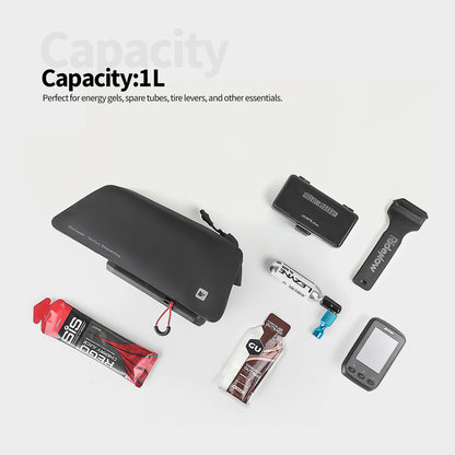 Rhinowalk 1L Fully Waterproof Bicycle Top Tube Bag | Quick-Release Hard Shell Triangle Bag BWJ0803