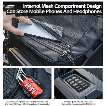 Rhinowalk Motorcycle Tail Bag Waterproof 23L-35L MFT2310