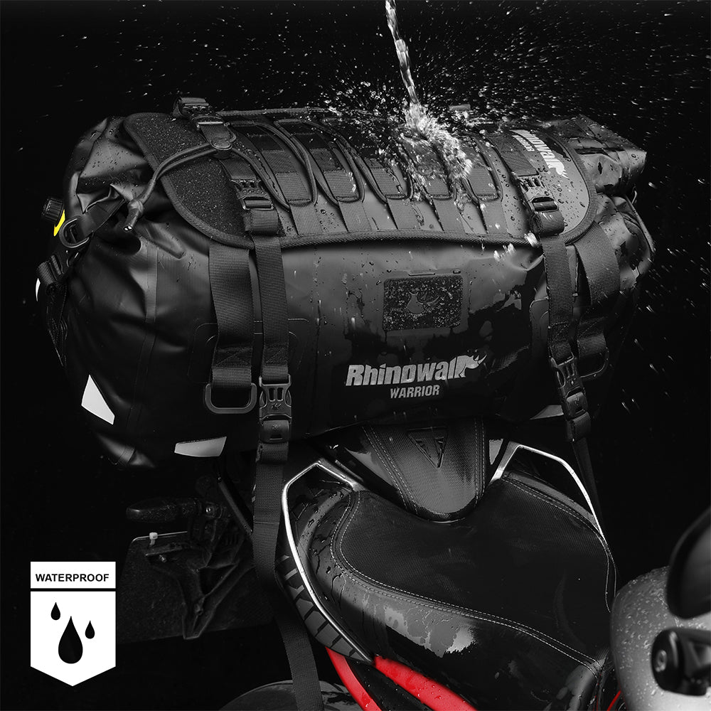 Rhinowalk Motorcycle Duffel Tail Bag 20L/40L/65L Waterproof for Commuting Touring & Long-Haul