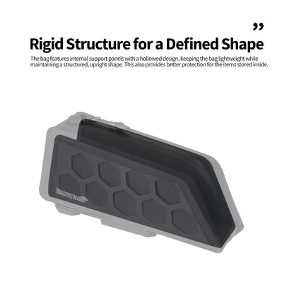 Rhinowalk 1L Fully Waterproof Bicycle Top Tube Bag | Quick-Release Hard Shell Triangle Bag BWJ0803