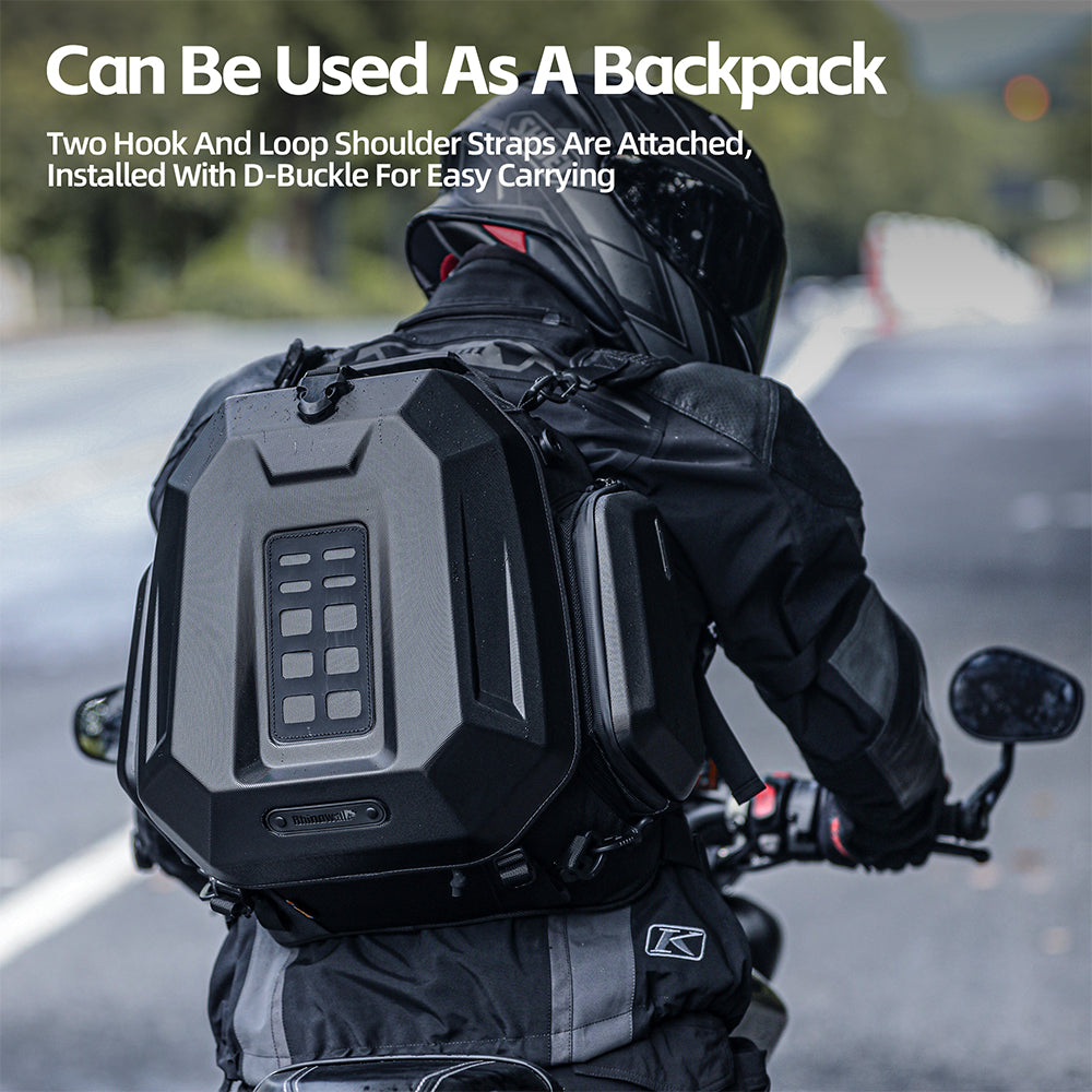 Rhinowalk Motorcycle Tail Bag Waterproof 23L-35L