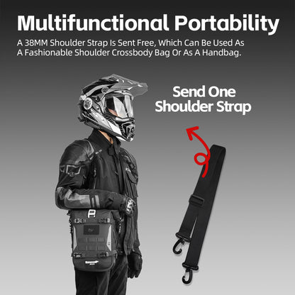 Rhinowalk Motorcycle Front Bumper Bag 6L Waterproof with MOLLE System & Detachable Inner Bag