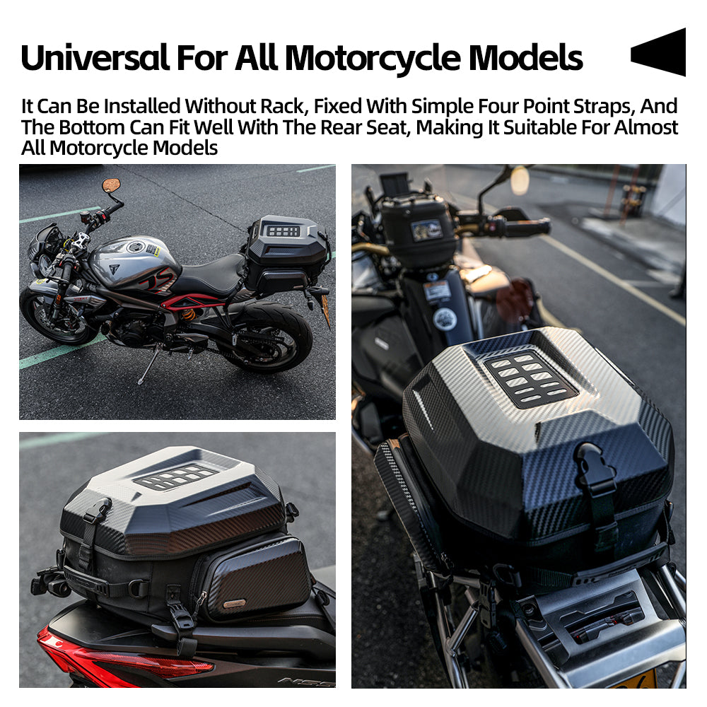 Rhinowalk Motorcycle Tail Bag Waterproof 23L-35L MFT2310