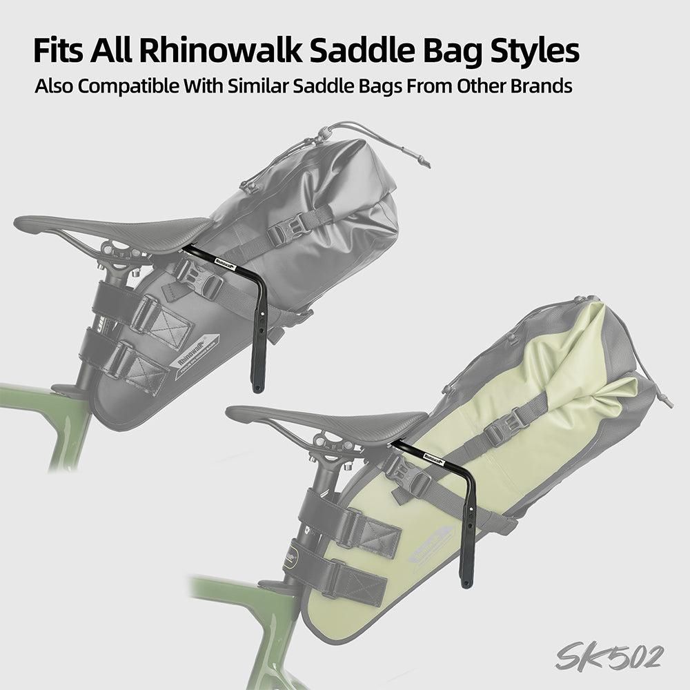 Rhinowalk Multifunctional Bike Seatpost Stabilizer – Saddle Bag Stabilizer & Water Bottle Mount Holder