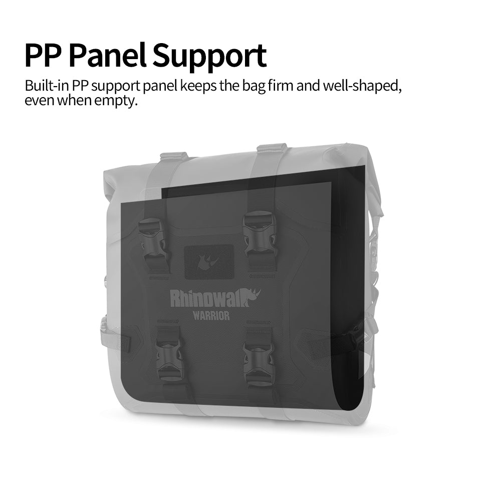 Rhinowalk Motorcycle Quick Release Side Bag 24L Waterproof 1 Or 2 PIece Motor Saddle Storage Bag With Support Board Air Valve MYS2406