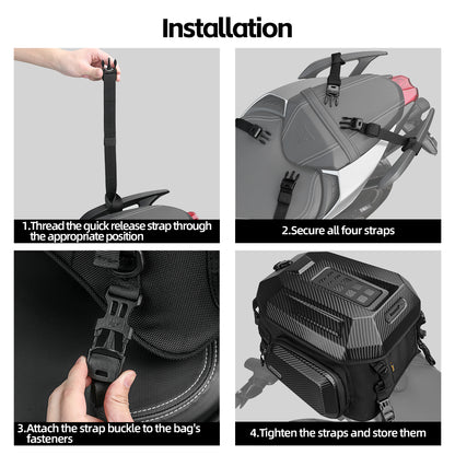 Rhinowalk Motorcycle Tail Bag Waterproof 23L-35L MFT2310