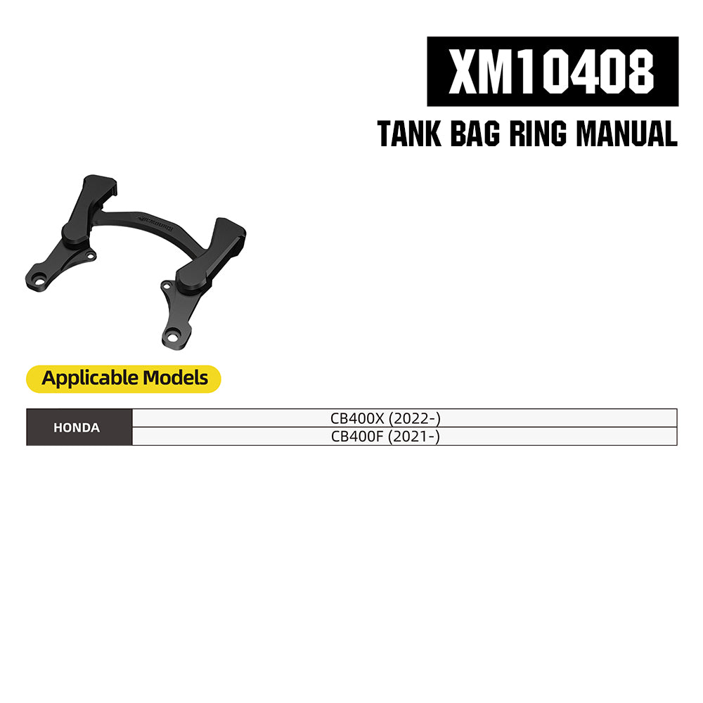RhinoWalk 6.5L Expandable Motorcycle Tank Bag - Magnetic Quick Release & Anti-Theft Design MJX2011
